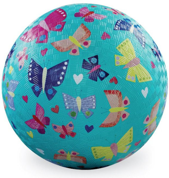 7" Playground Ball - Purple Butterflies
