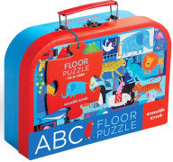 Title: Animal ABC- 24 piece floor puzzle in suitcase box