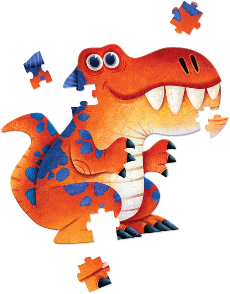 Jumbo Shaped Dinosaur 48 Piece Puzzle