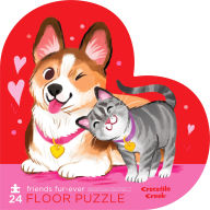 Title: Friends Furever 36 Piece Floor Puzzle in Heart Shaped Box