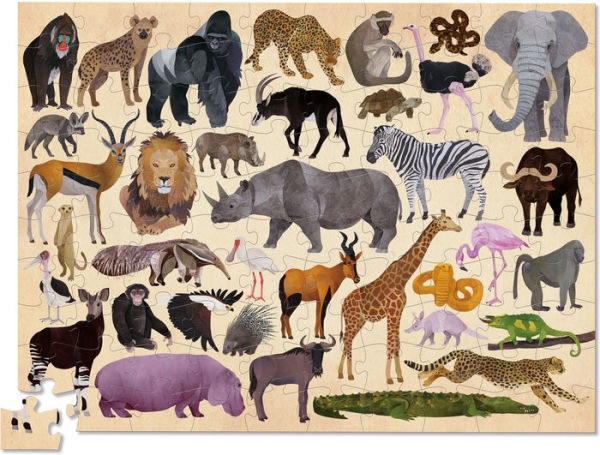 36 Wild Animals 100 pc Puzzle