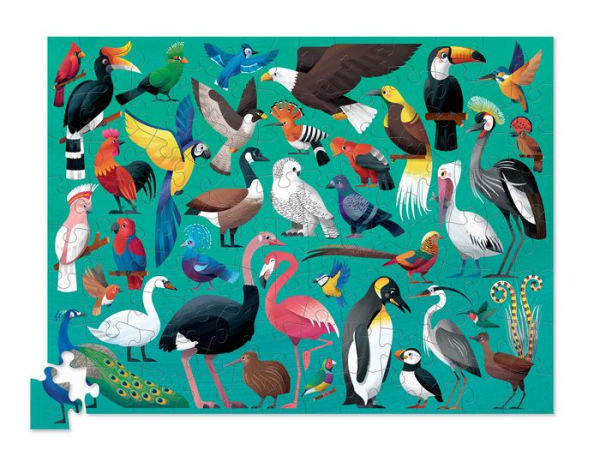 Thirty Six Birds of the World 100 piece puzzle