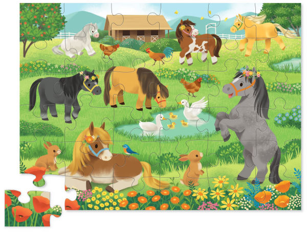 Pretty Ponies 36 Piece Floor Puzzle