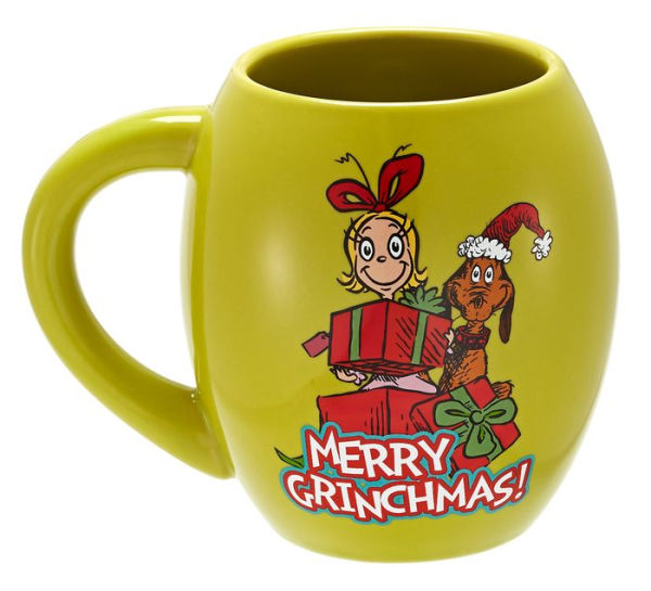 Dr. Seuss Merry Grinchmas 18 oz. Oval Ceramic Mug