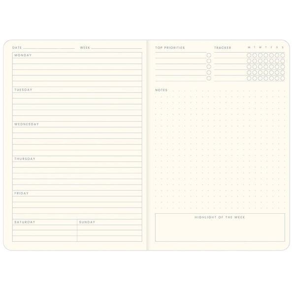 A5 Colourology Undated Weekly Planner Balance