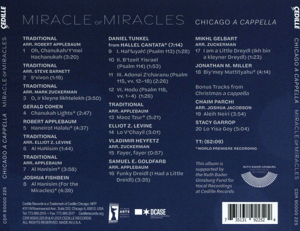 Miracle of Miracles: Music for Hanukkah