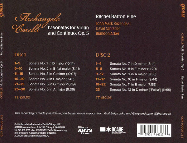 Corelli: Violin Sonatas, Op. 5
