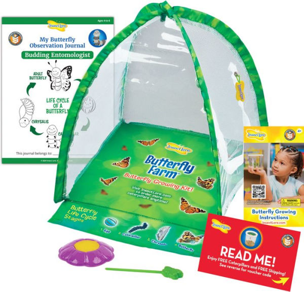 Insect Lore Butterfly Farm Growing Kit with Prepaid Voucher
