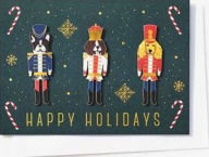 Title: XMAS OFF FOIL A6 Nutcracker Dogs FLD