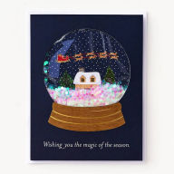 Title: Confetti Snow Globe Holiday Card