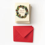 Alternative view 4 of Embellished Wreath Holiday Card Set