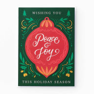 Title: Peace & Joy Ornament Holiday Card Set