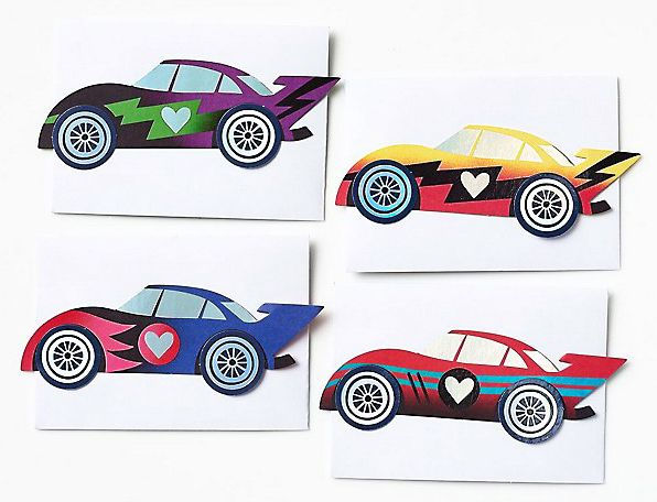 Racecar Classroom Valentine Card Set