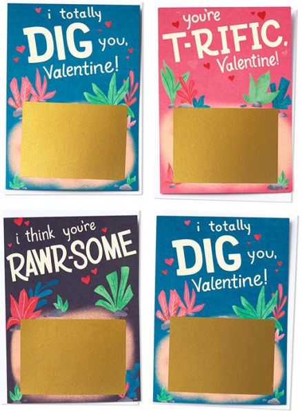 Scratch & Reveal Classroom Valentine Card Set