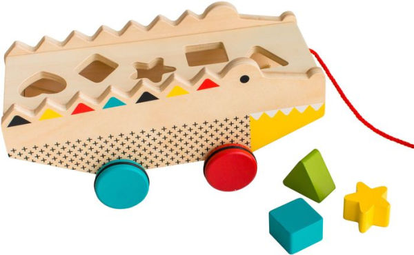 Alligator Wood Shape Sorter & Pull Toy