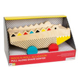 Alternative view 2 of Alligator Wood Shape Sorter & Pull Toy