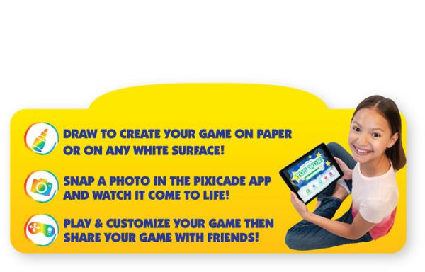 Pixicade Mobile Game Maker, Build Your Own Video Game, The Award Winning  STEM Toy for Ages 6-12+, Creative Drawings to Animated Playable Kids Games,  VIDEO GAMES 