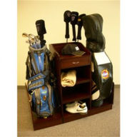 Title: Eagle Golf Bag Caddy in Walnut