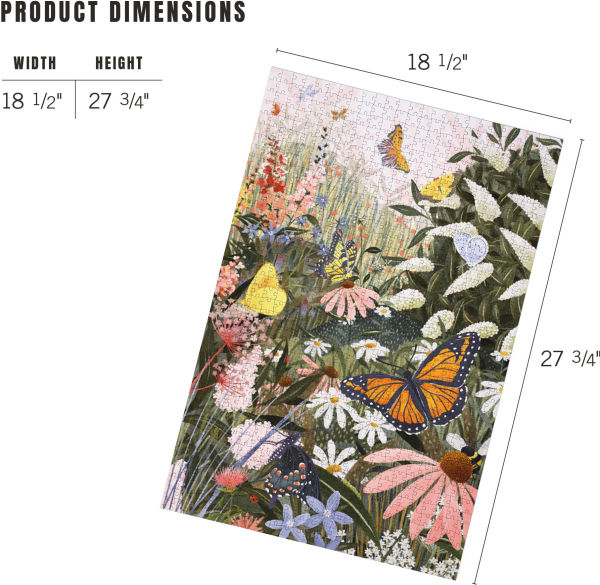 Butterfly Garden 1000 Piece Puzzle