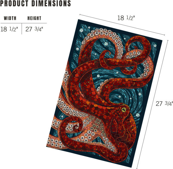 500 Octopus Paper Mosaic Puzzle