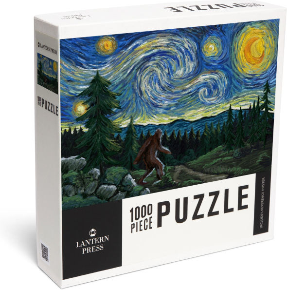 Bigfoot Starry Night 500 Piece Puzzle