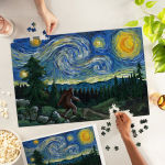 Alternative view 2 of Bigfoot Starry Night 500 Piece Puzzle