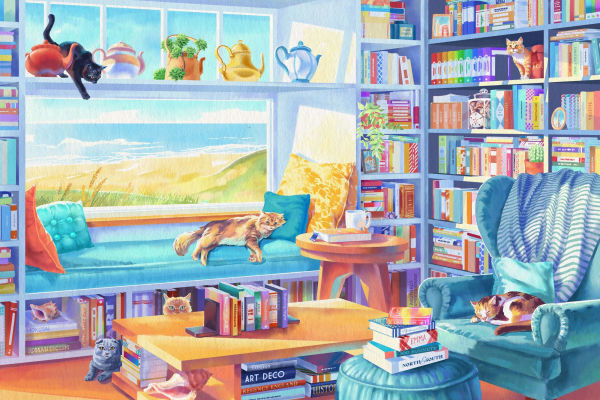 Woodblock Cities 500 Piece Puzzle