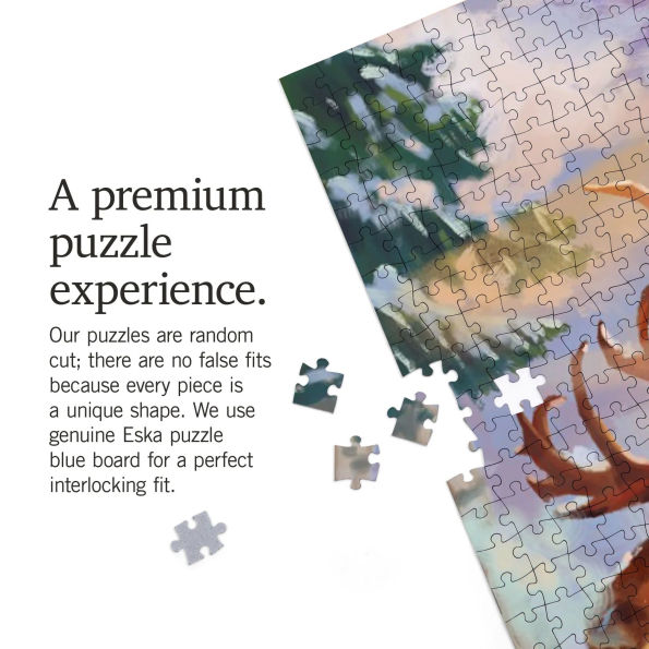 1000 Reindeer Pulling Sleigh Puzzle