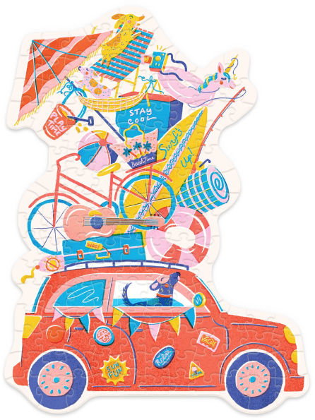 140 Just Beachy Car Mini Puzzle