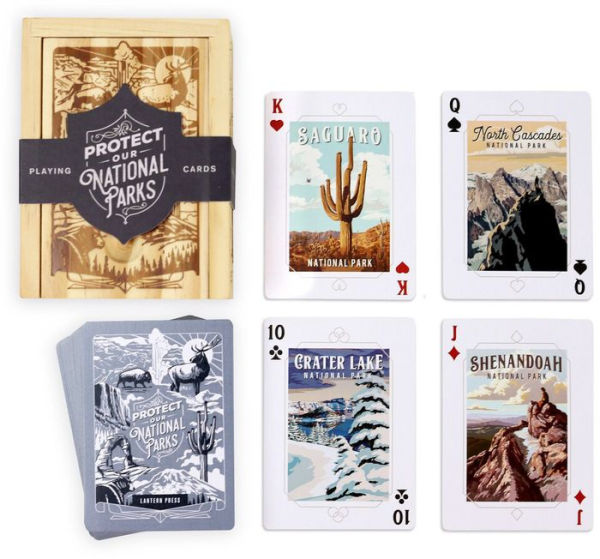 Protect our National Parks - Playing Cards - Wood Boxed Set - Lantern Press