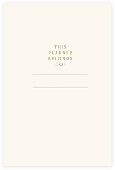 Blue Aster Undated Planner