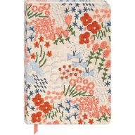 Title: Wildflower Meadow Embroidered Fabric Journal