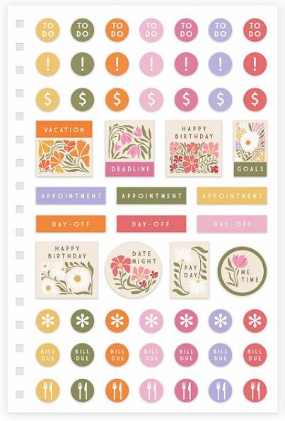 Wildflowers Undated Planner