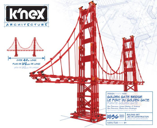 KNEX Architecture: Golden Gate Bridge