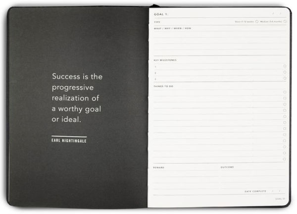 Mi Goals Progress Journal Teal Green