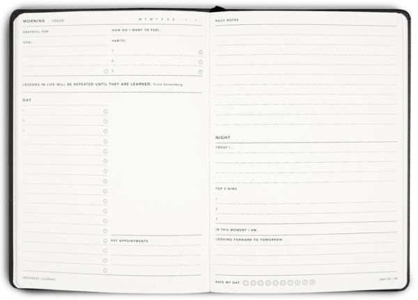 Mi Goals Progress Journal Teal Green