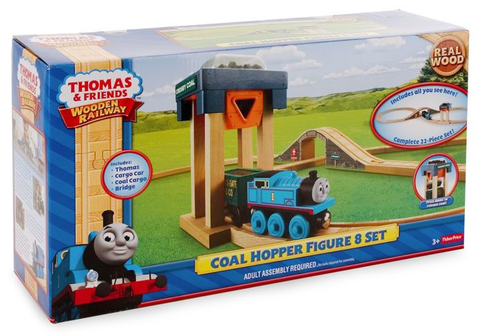 Fisher-Price Thomas Wooden Railway Coal Hopper Figure 8 Set ...