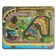 Title: Fisher-Price Thomas the Train Wooden Railway Island of Sodor Felt Playmat