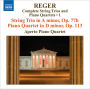 Reger: String Trio in A minor, Op. 77b; Piano Quartet in D minor, Op. 113