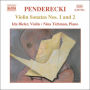 Penderecki: Violin Sonatas Nos. 1 & 2