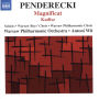 Penderecki: Magnificat; Kadisz