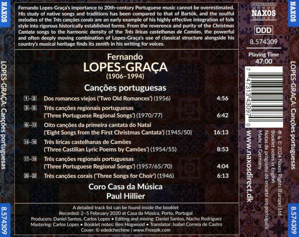 Fernando Lopes-Graça: Canções portuguesas