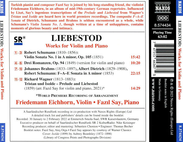 Liebestod: Works for Violin and Piano