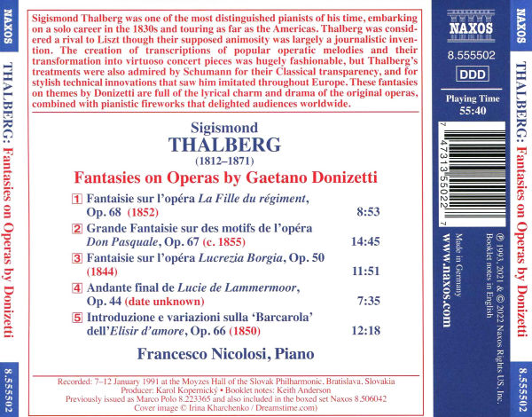Sigismond Thalberg: Fantasies on Operas by Donizetti