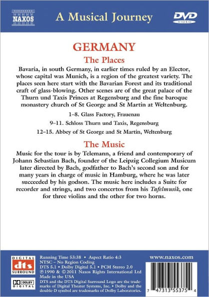 A Musical Journey: Germany - A Musical Tour of Bavaria/Frauenau/Regensburg/Weltenburg