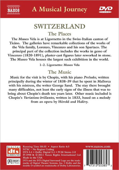 A Musical Journey: Switzerland - A Musical Visit to the Museo Vela at Ligornetto