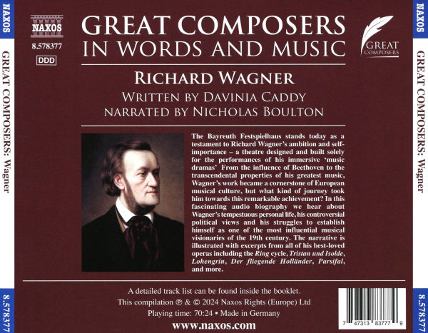Great Composers in Words and Music: Wagner