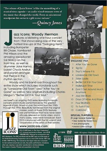 Jazz Icons: Woody Herman Live in '64