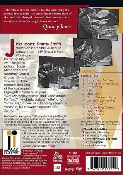 Jazz Icons: Jimmy Smith Live in '69
