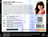 Alternative view 2 of Grigori Frid: Piano Works